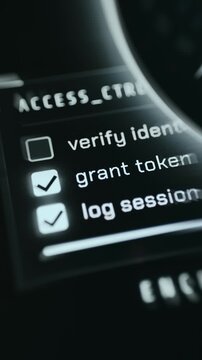 Authentication System Process Showing Three Verification Steps