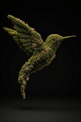 Obraz premium Hummingbird Of Blooming Moss V