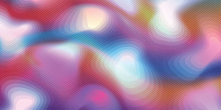 Modern Psychedelic Mesh Gradient Wallpaper with Diagonal Striped Screen Overlay