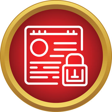 Website browser displaying a padlock icon, symbolizing data privacy and internet security