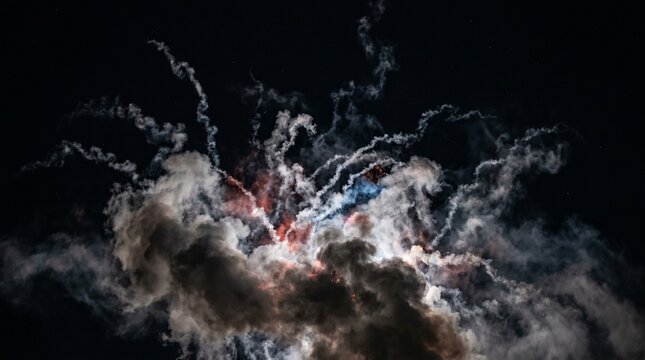 explosion of fire