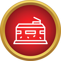 Naklejka premium Military bunker icon representing defense, protection, and warfare
