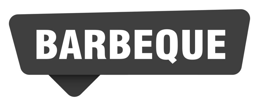 barbeque black sign isolated on transpatent background. barbeque sticker