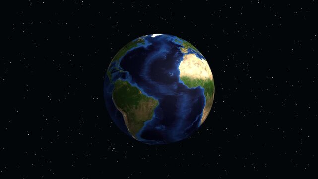 Earth Zoom Animation to Kasese Uganda in Sub-Saharan Africa