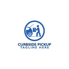 Curbside pickup logo icon isolated on white background © sljubisa