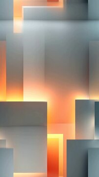 Title Amber Tower Cluster With Sequential Glowing Gaps Like Vertical