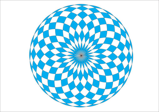 abstract blue sphere