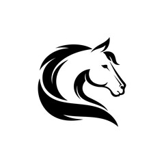 Fototapeta premium Horse Head Logo Design Icon Vector Template