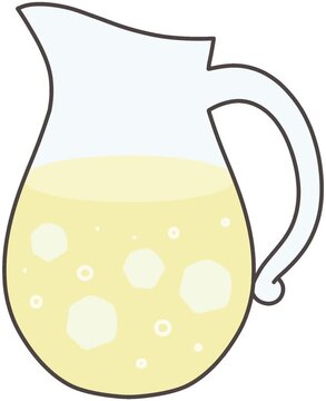 Refreshing Lemonade Pitcher Illustration