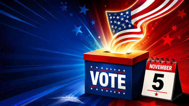 US Midterm Election 2026 &ndash; Voting and Democracy Thumbnail Concept