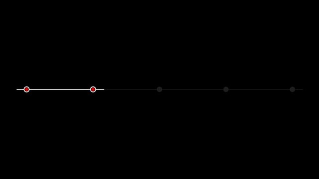 Minimalist timeline motion graphic,alpha channel