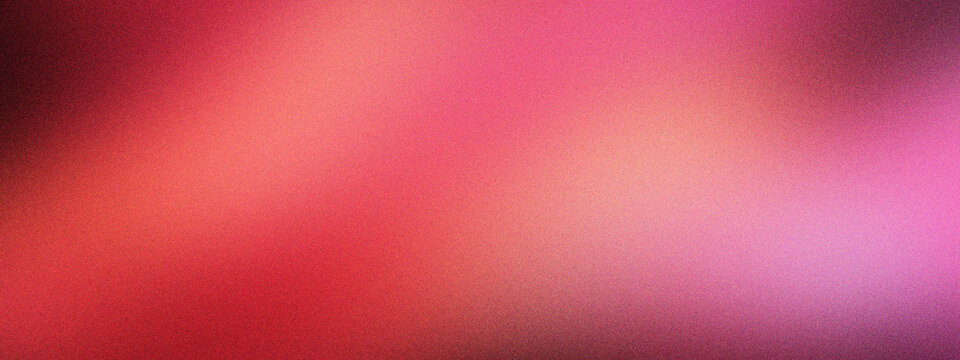 Abstract red gradient background with soft pink light leaks. Vibrant crimson blur texture for romantic web design. Smooth magenta color transition for modern digital art and banner backdrop.