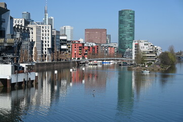 Obraz premium Westhafen in Frankfurt