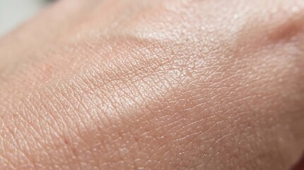 Fototapeta premium Close-up of shimmery pink highlighter on skin