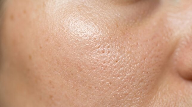 Close-up of human skin with red blotches