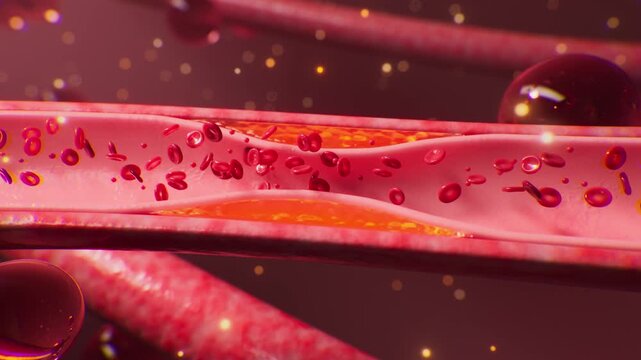 Atherosclerosis blocks blood vessels.