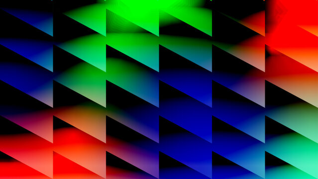 Abstract colorful geometric triangle pattern background design with modern futuristic blue 3D shapes and digital texture wallpaper cover
