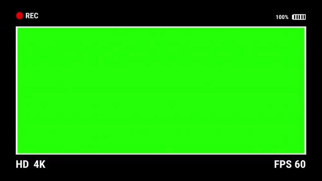 Camera recording minimal,digital camera,green screen 4K