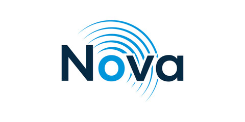 typography text nova logo design inspiration © ZRpro