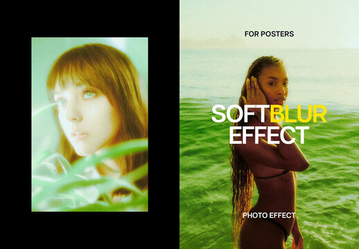 Soft Blurry Photo Effect For Poster And Magazine Cover Design