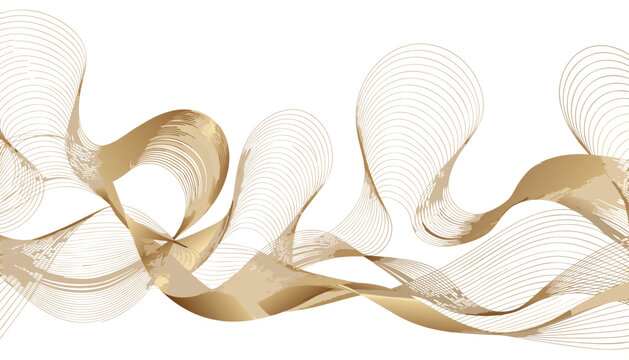 Elegant Flowing Parallel Lines Abstract Background