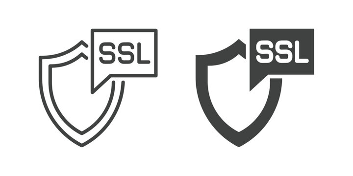 Web Hosting icon. Line and glyph solid icon