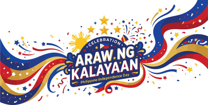 Philippine independence day araw ng kalayaan banner design