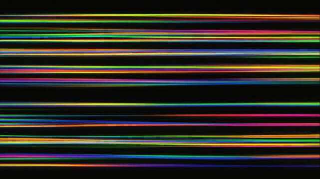 crt scanline texture with colorful retro glitch effect on black