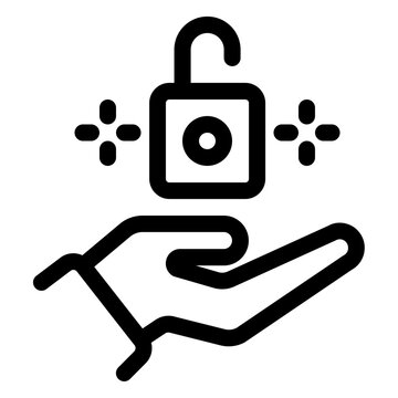 Legal Access Provision Line Icon