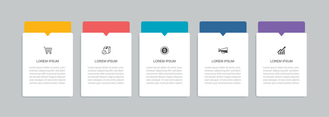 Fototapeta na wymiar Infographic business banner option layout step diagram template.