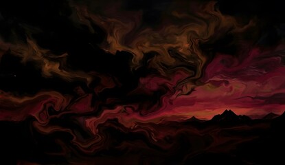 Fototapeta premium Karbala Background, Gloomy, Evening, Red and Black, HD