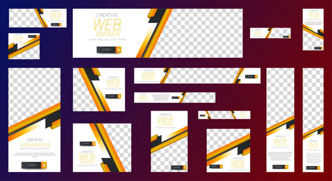 Versatile Business Banner set Templates vector for Professional and Modern Designs	