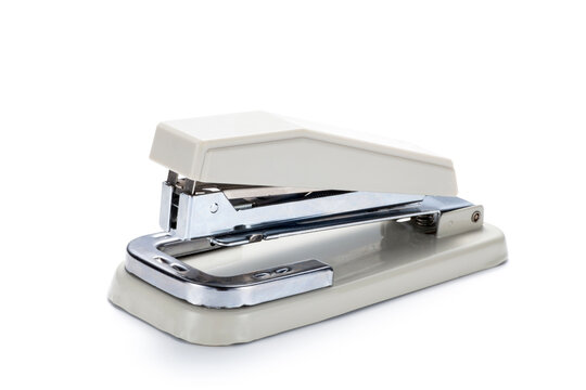 Metal stapler isolatd on white background