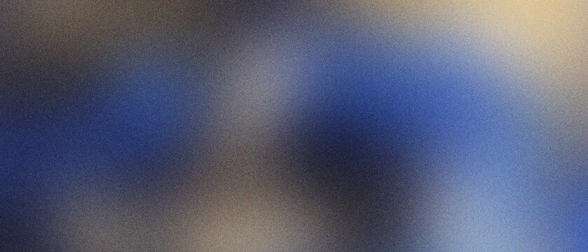 Abstract blue background with soft bokeh light and grainy texture, blurry dark blue gradient wallpaper for digital design, out of focus navy blue backdrop for professional presentation slides.