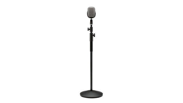 Vintage microphone on a stand