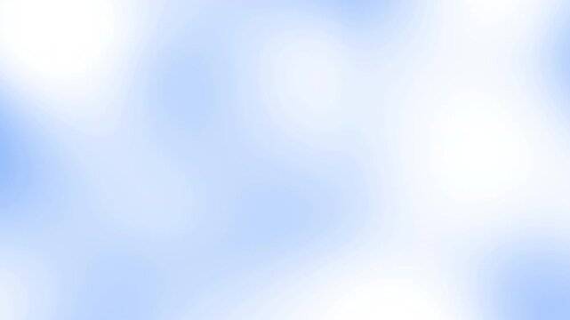 Liquify effect light blue sky cyan white abstract background video. Smooth gradient blend with soft blur, bright glow, and subtle