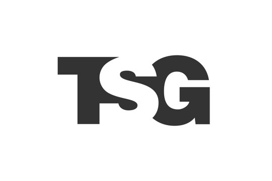 TSG logo design. Initial letter T S G bold font style for tech startups, consulting, corporate branding. Creative company name, headlines typography identity, trendy logotype.