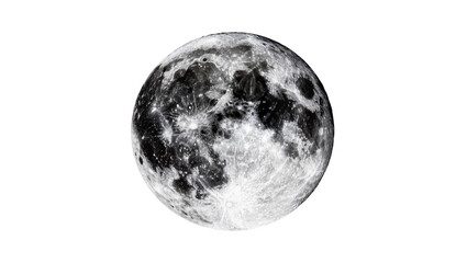 Full moon with detailed craters and surface texture © Sophia