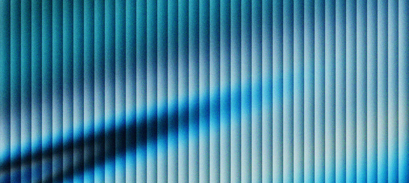Abstract blue metal texture with vertical lines. Industrial aluminum siding background with metallic ridges. Modern steel panel pattern for architectural design and construction wallpaper.