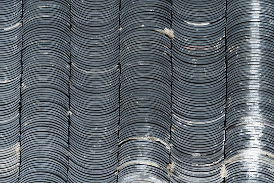 gray wave curve cement wall background	