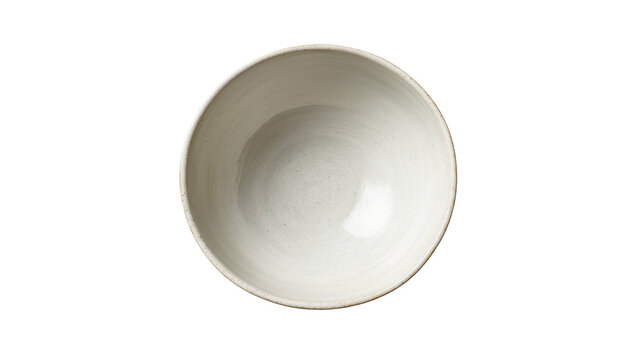 Creamy white ceramic bowl with speckled texture