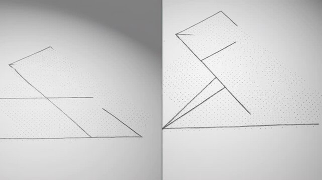Perforated wall assembly progressing from seam to triangular hardware structure