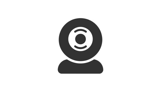 Webcam Icon Isolated on White Background