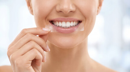 Obraz premium Dental wellness concept promoting healthy smiles and oral care