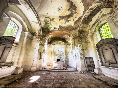Old church near Ruin of castle Cabrad - Slovakia