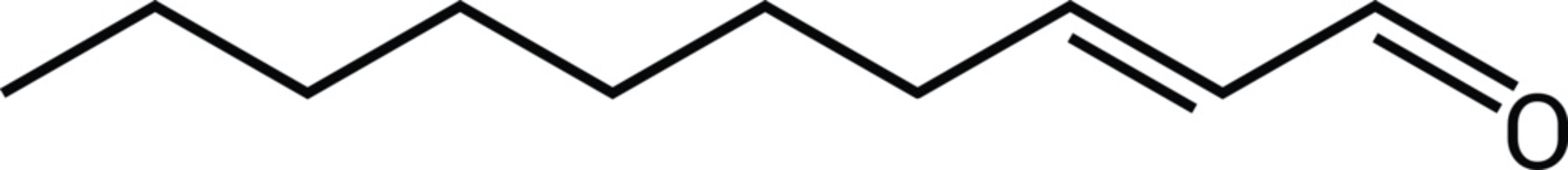 2 Decenal Chemical Structure Unsaturated Aldehyde Molecule Diagram