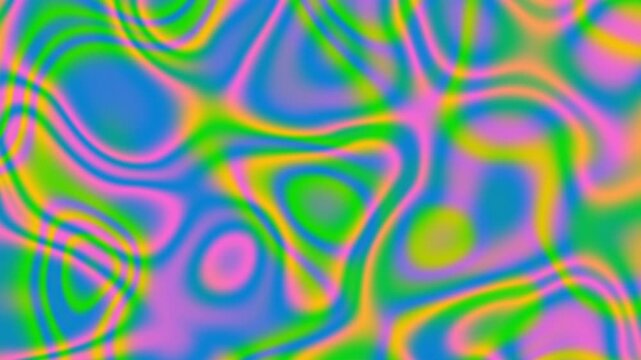 Soft pastel colors holographic iridescent gradient. Hologram glitch. Neon light through a prism and smoke. Abstract pink purple blue loop