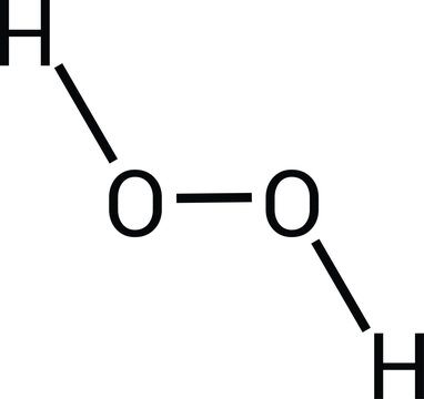 Hydrogen Peroxide Chemical Structure Molecular Formula Oxidizing Agent Diagram