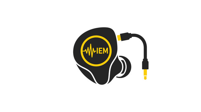 Custom In-Ear Monitor (IEM) with Sound Wave Logo - Audiophile Gear