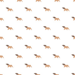 Obraz premium Cute anteater animals walking as a seamless repeating pattern